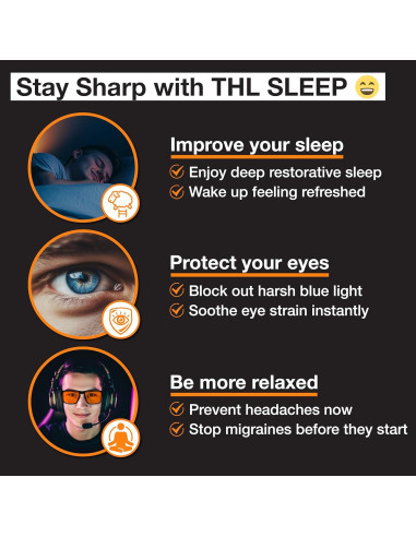 Gafas de bloqueo de luz azul EliteX Carbon naranja unisex