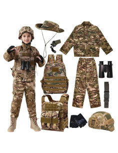 Disfraz Táctico Militar para Niños - Camuflaje Cp - 4-5 Años