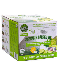 Kit de Jardín de Pepinos para Niños Rooted Promise - Semillas No-GMO