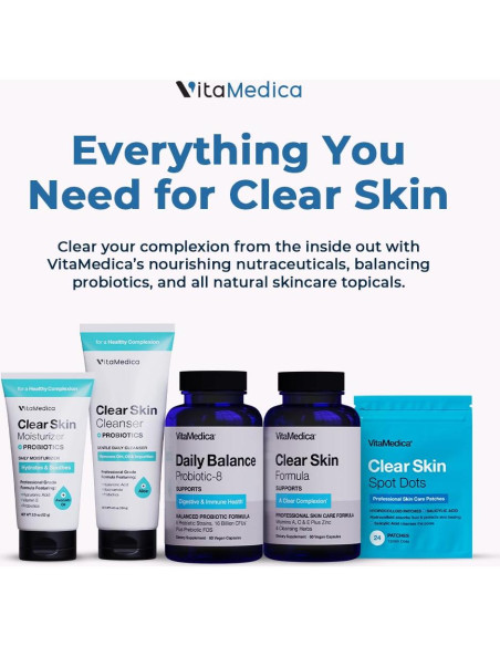 Limpiador Facial Espumoso VitaMedica 118ml Probiotico Hidratante