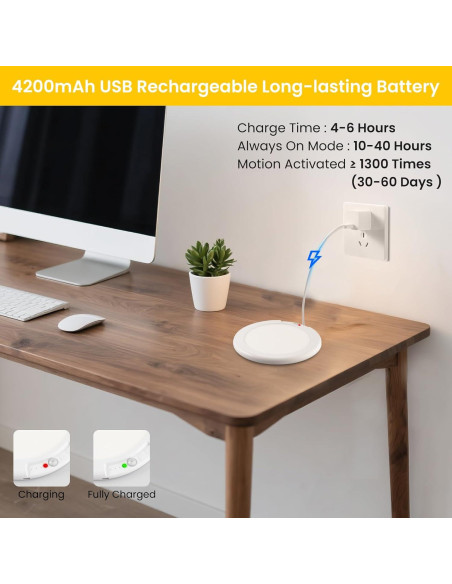 Luz de Techo Recargable QQLXST 2 Paquetes con Control Remoto