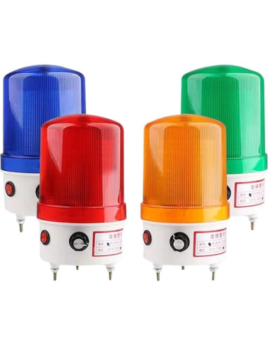 Lámpara de Señal de Advertencia Giratoria RXKPWRFX 12V Azul