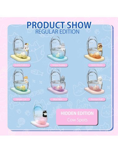 Caja Sorpresa de Gato Choco Teddy - Soporte para Teléfono Mini