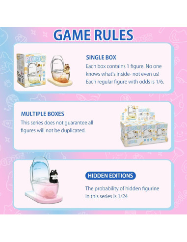 Caja Sorpresa de Gato Choco Teddy - Soporte para Teléfono Mini