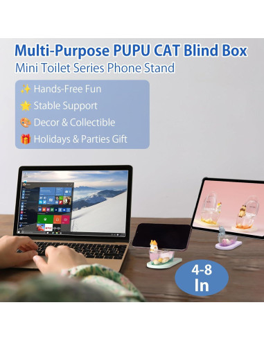 Caja Sorpresa de Gato Choco Teddy - Soporte para Teléfono Mini