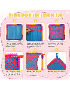 Kit de Telar de Tejer ZMMB para Niños y Adultos - Manualidades Creativas 2