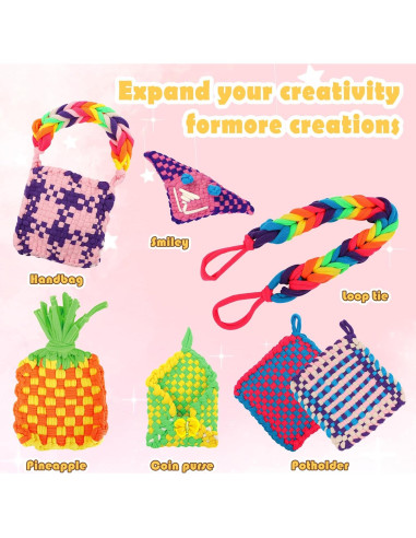 Kit de Telar de Tejer ZMMB para Niños y Adultos - Manualidades Creativas