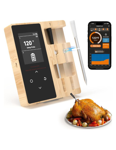 Termómetro de Carne Inalámbrico Joeuao FM2207 con 2 Sensores