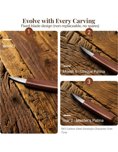 Kit de Tallado en Madera COZYGIFT 29 Piezas con Estuche