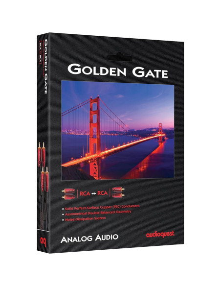 Cable Estéreo RCA AudioQuest Golden Gate 0.6 m - Alta Calidad