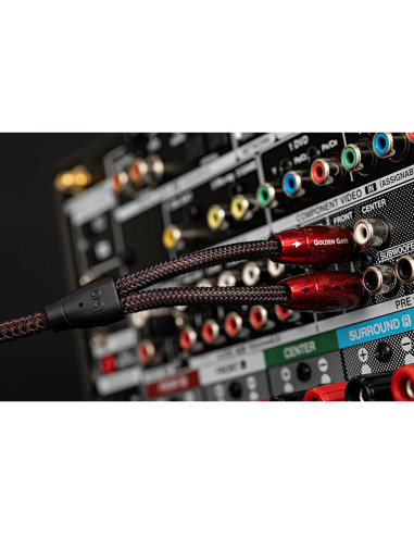 Cable Estéreo RCA AudioQuest Golden Gate 0.6 m - Alta Calidad