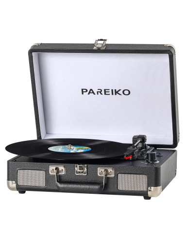 Reproductor de Vinilo PAREIKO T316 Bluetooth 3 Velocidades
