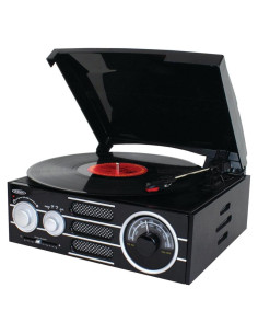 Tocadiscos Jensen JTA-300 con altavoces y USB 3 velocidades