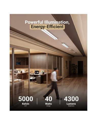 Luz LED de Taller Sunco 40W con Sensor de Movimiento - Paquete de 2