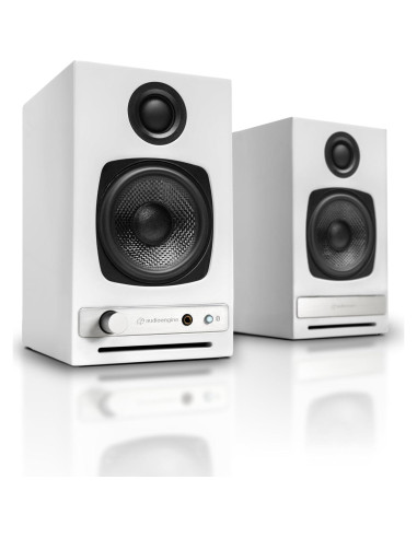 Altavoces de Estantería Audioengine A2-HD Blancos con Soportes DS1