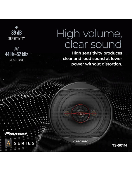 Altavoces Coaxiales Pioneer TS-501M 5.25" 300W para Auto