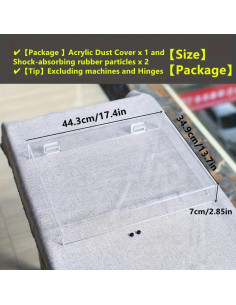 Cubierta de Polvo para Tocadiscos YJNBEST AT-LP120XUSB-BK 2