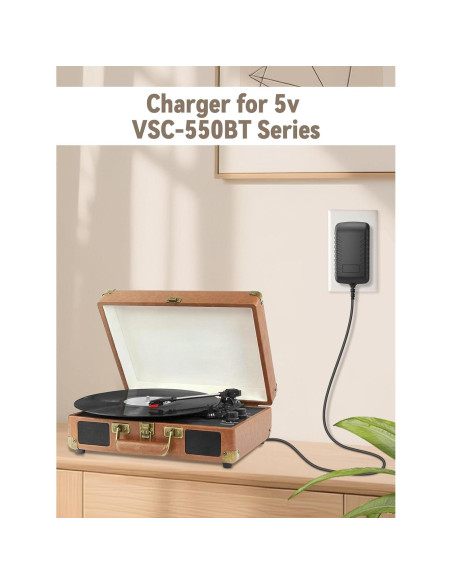 Cable de Alimentación 5V CC Compatible Victrola VSC-550BT