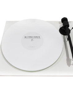 Mat Antideslizante para Tornamesa 12 Pulgadas - Fieltro Acrílico Blanco 2