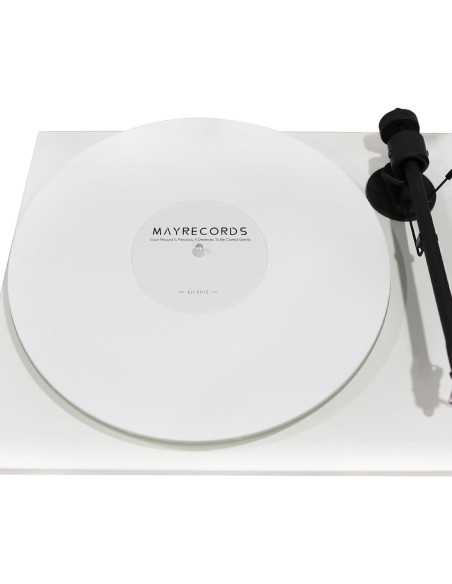 Mat Antideslizante para Tornamesa 12 Pulgadas - Fieltro Acrílico Blanco