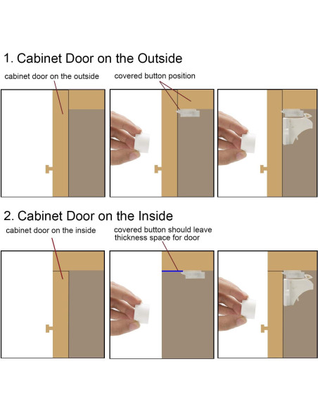 Cerraduras Magnéticas Adhesivas Vmaisi para Bebés - 8 Unidades Cerraduras Magnéticas Adhesivas Vmaisi para Bebés - 8 Unidades