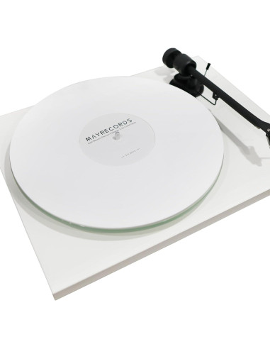 Mat Antideslizante para Tornamesa 12 Pulgadas - Fieltro Acrílico Blanco