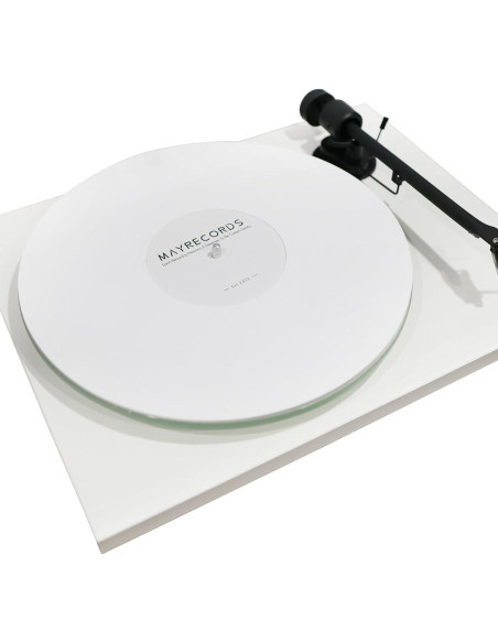 Mat Antideslizante para Tornamesa 12 Pulgadas - Fieltro Acrílico Blanco