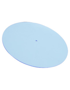Alfombrilla para Tocadiscos Acrílica 30cm Azul Claro - Mejora Sonido