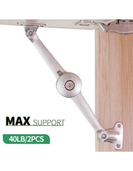 Soporte de Tapa Bisagra Cierre Suave RUYUFE 40kg 2 Unidades