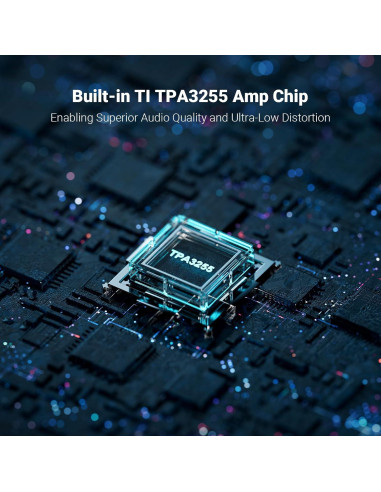 Amplificador Estéreo Fosi Audio V3 600W 2 Canales para Altavoces