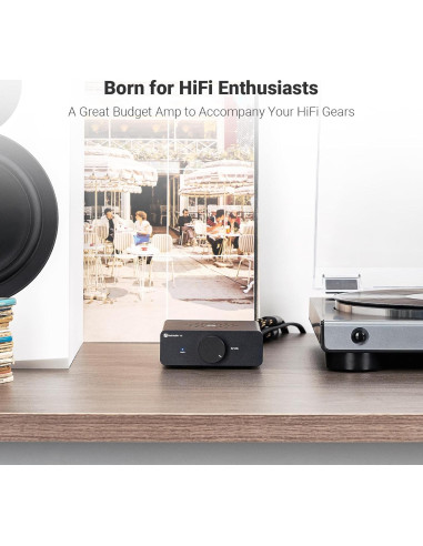 Amplificador Estéreo Fosi Audio V3 600W 2 Canales para Altavoces