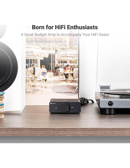 Amplificador Estéreo Fosi Audio V3 600W 2 Canales para Altavoces