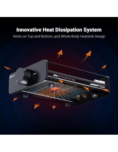 Amplificador Estéreo Fosi Audio V3 600W 2 Canales para Altavoces