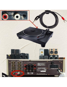 Cable de Tierra Sam&Johnny 1.52m para Tocadiscos Technics 2