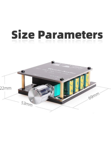 Placa Amplificadora Bluetooth DAMGOO ZK1002L 100W 2.0
