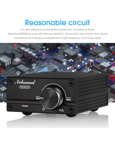 Amplificador de Potencia Mono Nobsound 100W TPA3116D2 25V