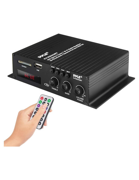 Amplificador de Audio Bluetooth Pyle PFA220BT 120W Doble Canal
