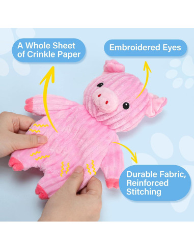 Paquete de 5 Juguetes para Perros Prime Pets - Peluche Squeaky