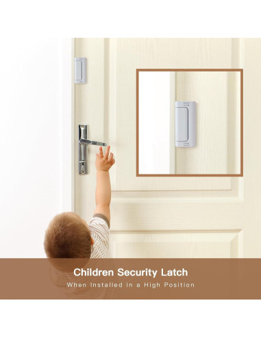 Cerradura de Refuerzo de Seguridad Awdia - Paquete de 3 Blancas