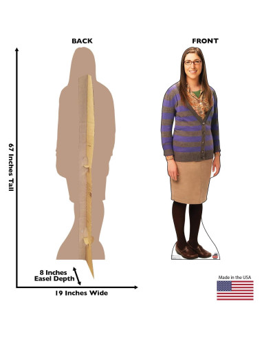 Recorte de cartón Amy Farrah Fowler 67x19 cm - The Big Bang Theory