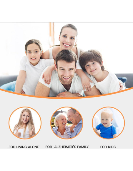 Cerradura de Refuerzo de Seguridad Awdia - Paquete de 3 Blancas