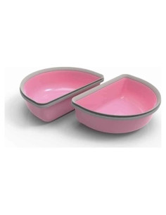 Tazones SureFeed Mitad Rosa para Alimentador de Mascotas