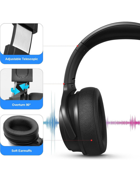 Auriculares con cable largo Yuebaitu S7 5.97m para TV