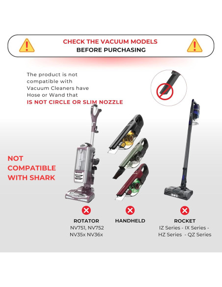 Herramienta de Hendidura Flexible GHAMADE para Aspiradoras Shark