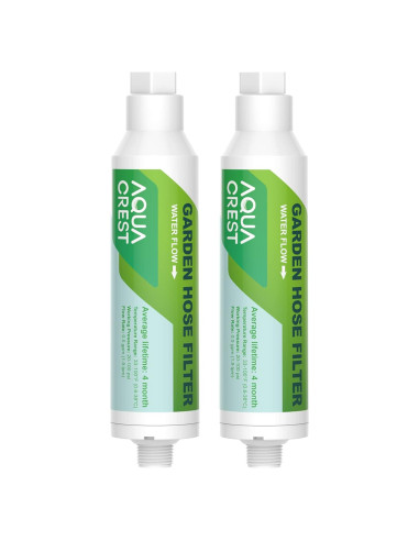 Filtro de Agua para Jardín AQUACREST Paquete de 2, Reduce Cloro y Olores