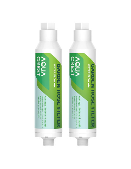 Filtro de Agua para Jardín AQUACREST Paquete de 2, Reduce Cloro y Olores