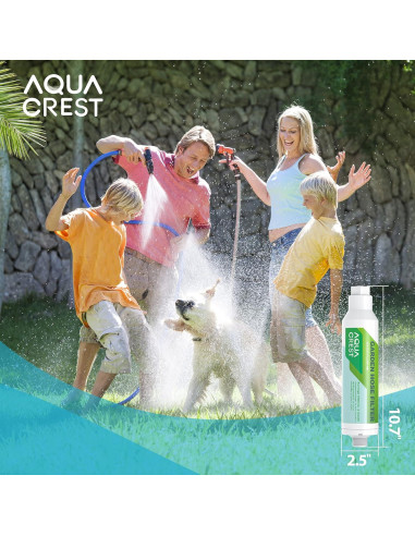 Filtro de Agua para Jardín AQUACREST Paquete de 2, Reduce Cloro y Olores