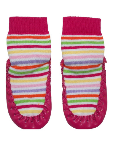 Mocasines Antideslizantes Nowali Rosa 2-3 Años