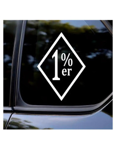 Calcomanías de Vinilo OTGETN 2PCS 9.9x14cm para Auto Blanco