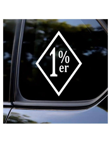 Calcomanías de Vinilo OTGETN 2PCS 9.9x14cm para Auto Blanco